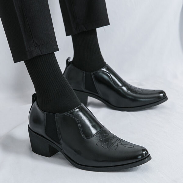 Men'S Fashionable Loafers - Brown Slip-On Shoes with Lace-up Detail, Comfortable for Business and Casual Wear, All-Season Footwear, Formal Loafers | Stylish Loafers | Comfortable Footwear - Image 7