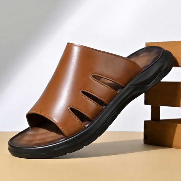 Men'S Summer Casual Slippers, Comfortable Upper with Lightweight Cushioned Thick Sole for 11 Festive Occasions, Suitable for Patio Relaxation, Weekend Outings, Outdoor Leisure Events - Image 4