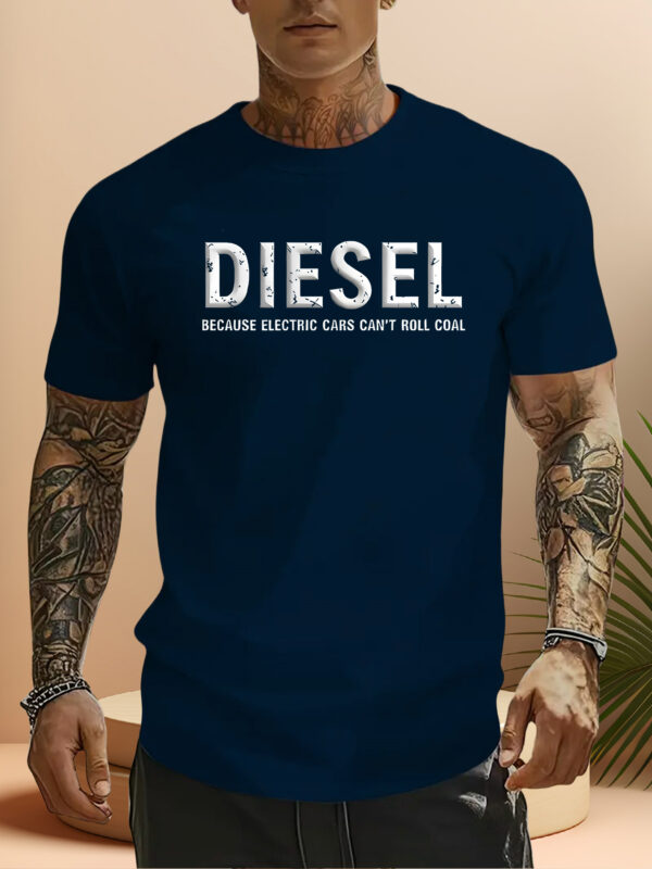 1pc Men's Summer Casual Short Sleeve T-Shirt - White Geometric Print, Regular Fit Round Neck, Machine Washable for Outdoor & Casual Attire, Cute Shirts for Summer, Comfortable Daily Shirt, Smooth Texture Shirt, Warm Weather Clothing, Lightweight Material, Adult Clothing - Image 6