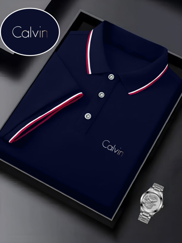 Men's Fashion Collared Shirt Calvin Print, Summer, Suitable for Sports and Casual Outings