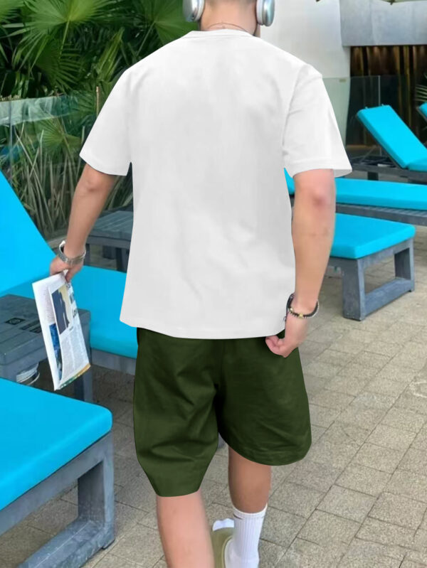 Men'S T-Shirt Men'S Patterned Print Casual Shorts Short-Sleeved Set, Men'S Summer Clothing Pajamas - Image 9