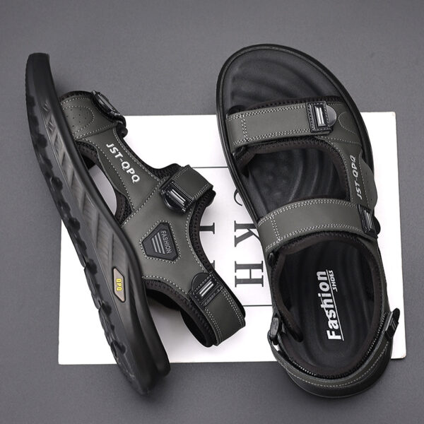 Men's Breathable Sandals for Hiking & Beach - Adjustable Non-Slip Outdoor Shoes with Arch Support, Lightweight Summer Casual Footwear - Image 8