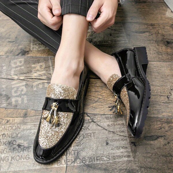 Men's Classic Tassel Loafers, Elegant Slip-On Footwear for Business and Wedding Events, Suitable for Office and Parties, Spring, Summer, and Autumn - Image 6