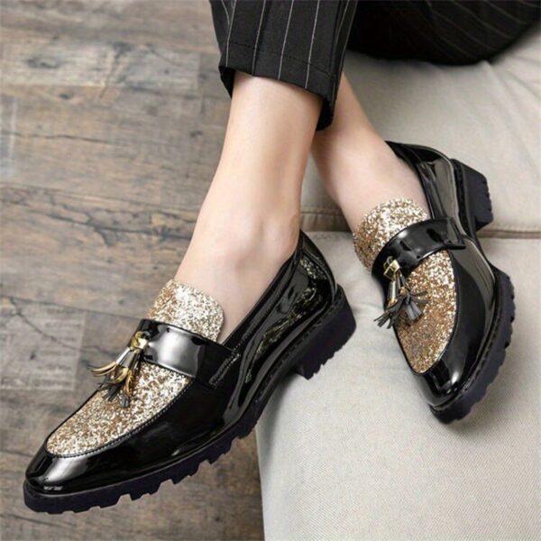 Men's Classic Tassel Loafers, Elegant Slip-On Footwear for Business and Wedding Events, Suitable for Office and Parties, Spring, Summer, and Autumn - Image 8