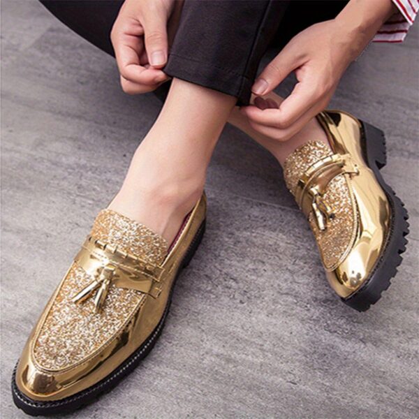 Men's Classic Tassel Loafers, Elegant Slip-On Footwear for Business and Wedding Events, Suitable for Office and Parties, Spring, Summer, and Autumn - Image 11