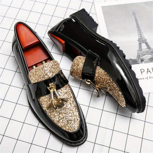 Men's Classic Tassel Loafers, Elegant Slip-On Footwear for Business and Wedding Events, Suitable for Office and Parties, Spring, Summer, and Autumn - Image 3