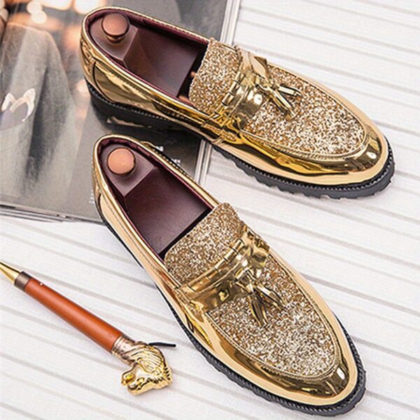 Men's Classic Tassel Loafers, Elegant Slip-On Footwear for Business and Wedding Events, Suitable for Office and Parties, Spring, Summer, and Autumn - Image 5