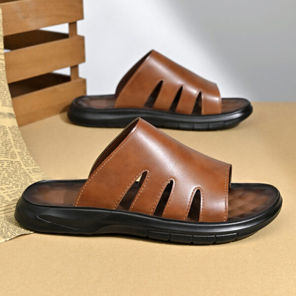 Men'S Summer Casual Slippers, Comfortable Upper with Lightweight Cushioned Thick Sole for 11 Festive Occasions, Suitable for Patio Relaxation, Weekend Outings, Outdoor Leisure Events - Image 5