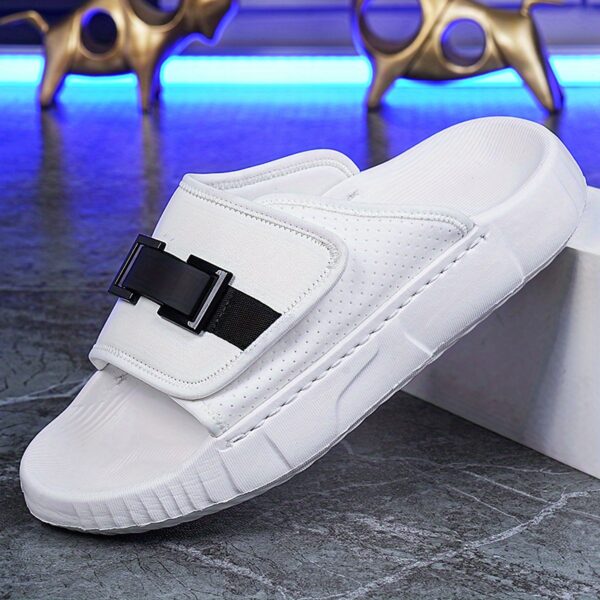 Home & Outdoor Slippers | Thick-Sole with Breathable Holes | Thickened Non-Slip Durable Unisex Casual Shoes - Image 4
