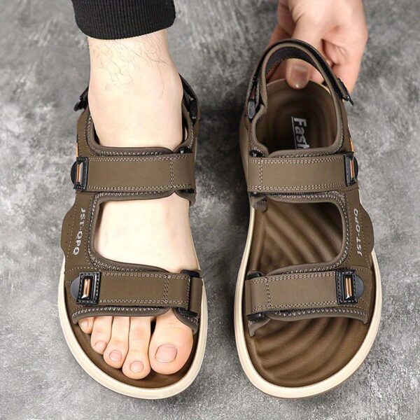 Men's Breathable Sandals for Hiking & Beach - Adjustable Non-Slip Outdoor Shoes with Arch Support, Lightweight Summer Casual Footwear - Image 4