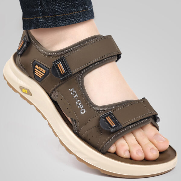 Men's Breathable Sandals for Hiking & Beach - Adjustable Non-Slip Outdoor Shoes with Arch Support, Lightweight Summer Casual Footwear - Image 5