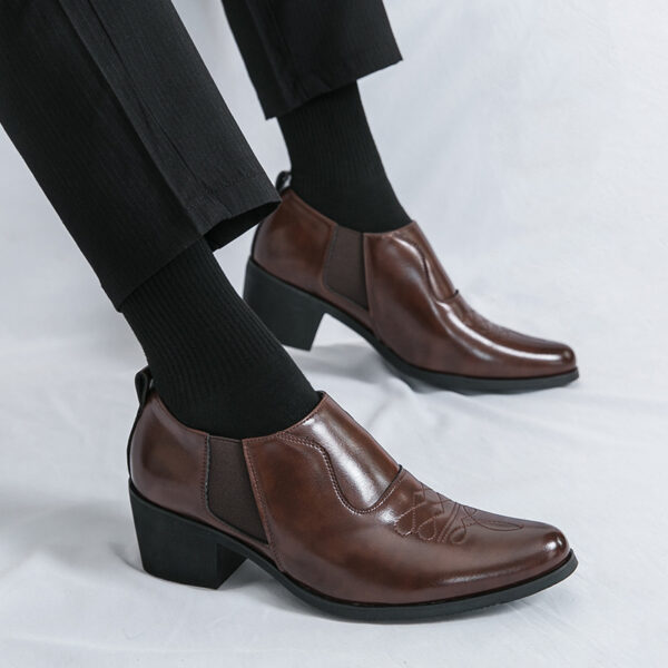 Men'S Fashionable Loafers - Brown Slip-On Shoes with Lace-up Detail, Comfortable for Business and Casual Wear, All-Season Footwear, Formal Loafers | Stylish Loafers | Comfortable Footwear