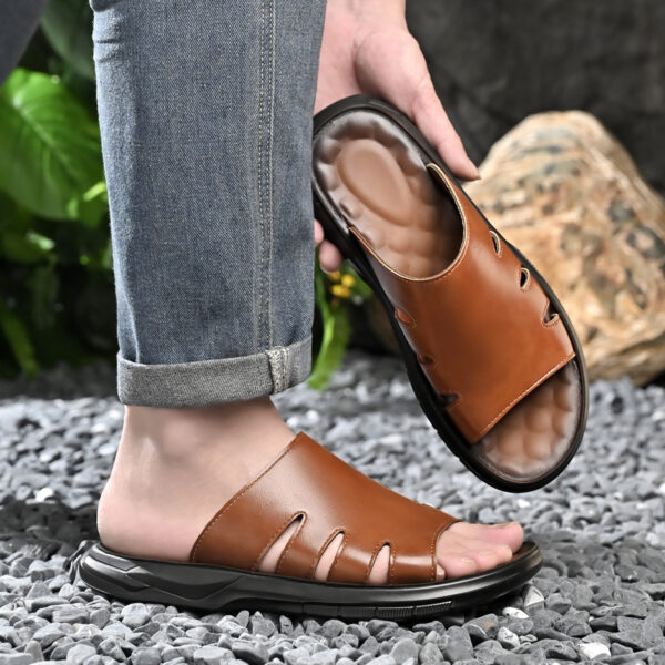Men'S Summer Casual Slippers, Comfortable Upper with Lightweight Cushioned Thick Sole for 11 Festive Occasions, Suitable for Patio Relaxation, Weekend Outings, Outdoor Leisure Events - Image 7