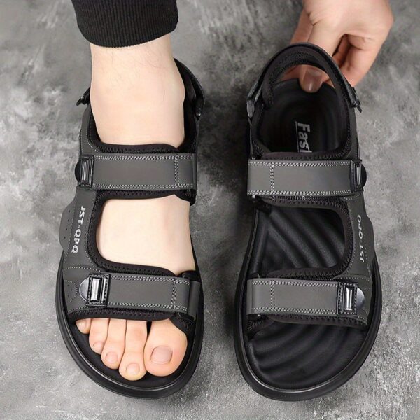 Men's Breathable Sandals for Hiking & Beach - Adjustable Non-Slip Outdoor Shoes with Arch Support, Lightweight Summer Casual Footwear - Image 6