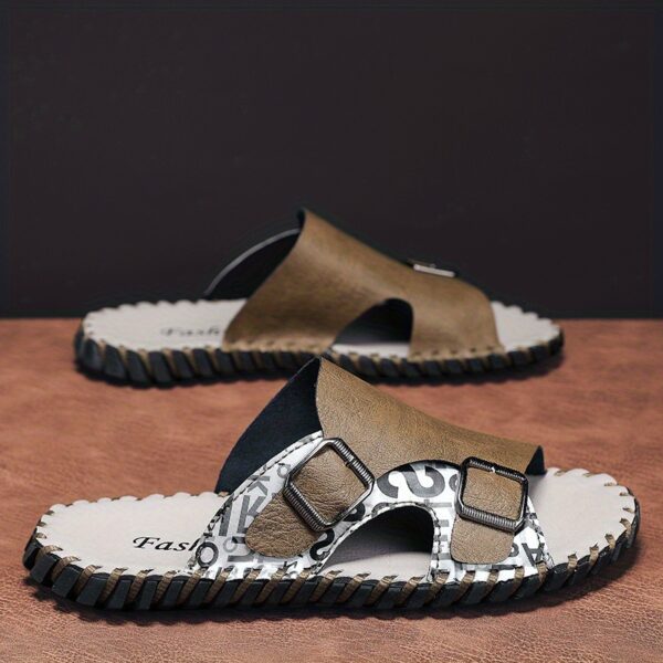 Men's Casual Sports Slippers Fashionable British Handmade Sandals Suitable for 8 Festive Occasions