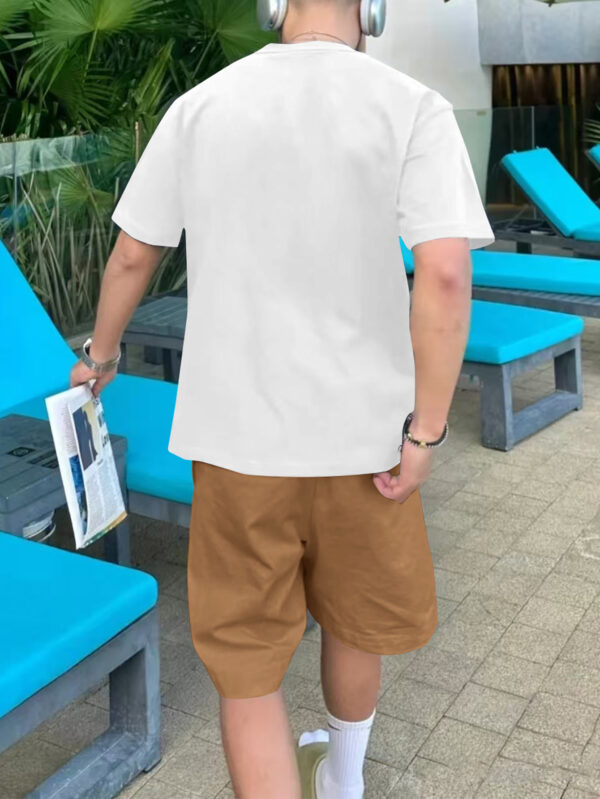 Men'S T-Shirt Men'S Patterned Print Casual Shorts Short-Sleeved Set, Men'S Summer Clothing Pajamas - Image 8