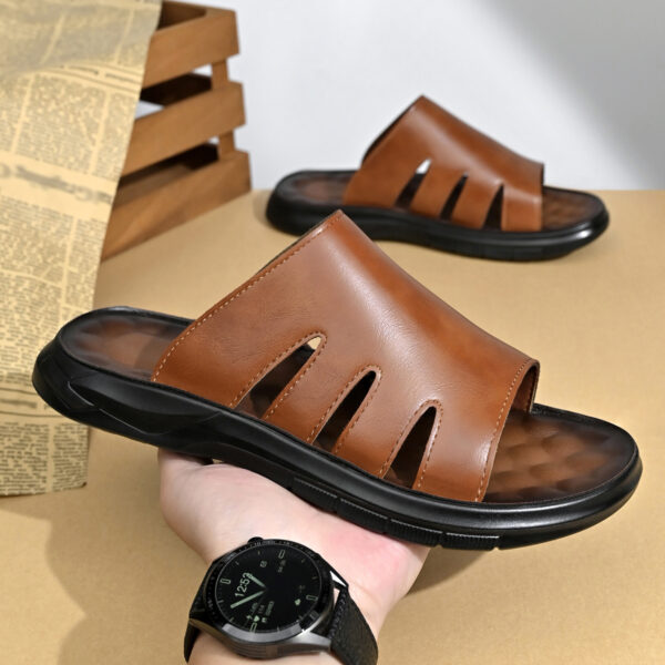 Men'S Summer Casual Slippers, Comfortable Upper with Lightweight Cushioned Thick Sole for 11 Festive Occasions, Suitable for Patio Relaxation, Weekend Outings, Outdoor Leisure Events - Image 6