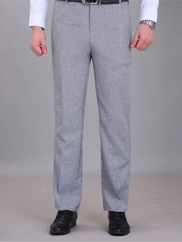 Men's High-Waisted -Linen Pants - Wrinkle-Resistant Lightweight Trousers for Spring/Fall, Breathable Casual Business Casual & Vacation Wear, Regular Fit with Pockets, Hand Wash Only, Everyday Comfort Wear, Wrinkeresistant Fabric - Image 6