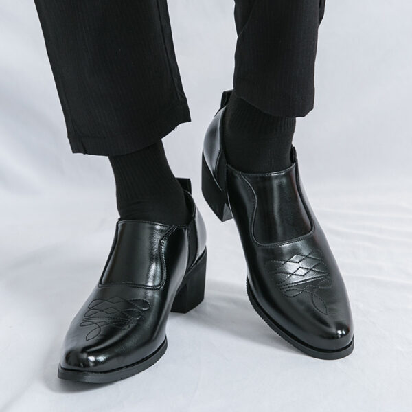 Men'S Fashionable Loafers - Brown Slip-On Shoes with Lace-up Detail, Comfortable for Business and Casual Wear, All-Season Footwear, Formal Loafers | Stylish Loafers | Comfortable Footwear - Image 6