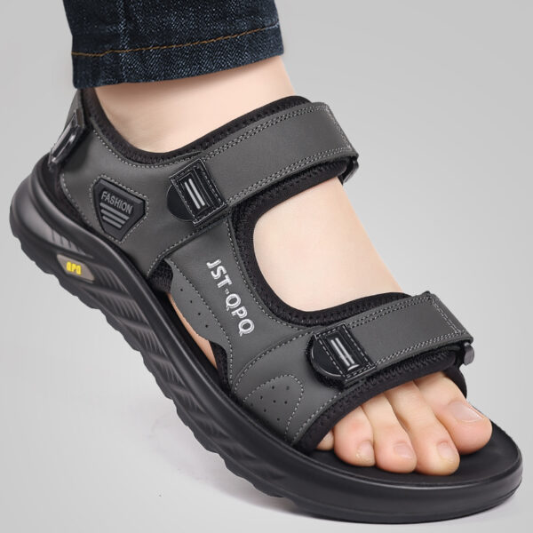 Men's Breathable Sandals for Hiking & Beach - Adjustable Non-Slip Outdoor Shoes with Arch Support, Lightweight Summer Casual Footwear - Image 3