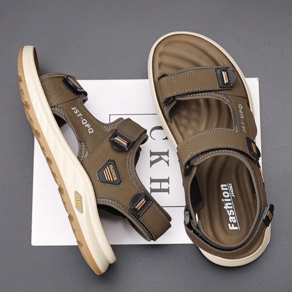 Men's Breathable Sandals for Hiking & Beach - Adjustable Non-Slip Outdoor Shoes with Arch Support, Lightweight Summer Casual Footwear - Image 7