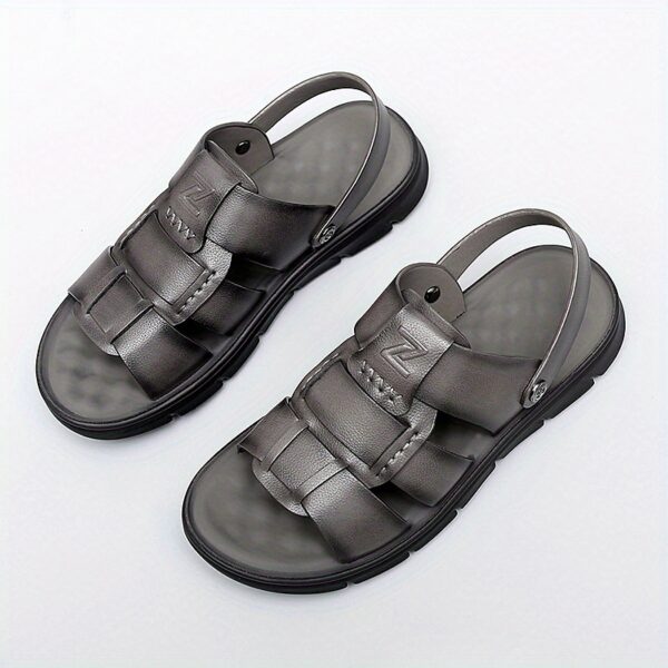 Men's Heavy-Duty Slip-On Sandals - Wide Size up to EU 46 (US Men's 12) - Lightweight EVA Beach Shoes for Outdoor, Casual, Formal - Cushioned Platform - Black - Ideal for Big & Tall Feet, Summer Footwear, Minimalist Design, Comfortable Soles, Comfortable Footwear, Casual Attire, Casual Slipons, Sleek Footwear, Durable Construction, Supportive Footwear, Outdoor Enthusiasts