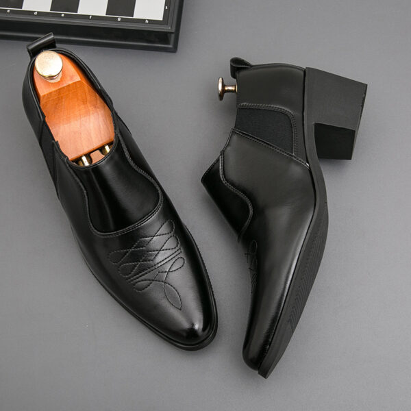 Men'S Fashionable Loafers - Brown Slip-On Shoes with Lace-up Detail, Comfortable for Business and Casual Wear, All-Season Footwear, Formal Loafers | Stylish Loafers | Comfortable Footwear - Image 8