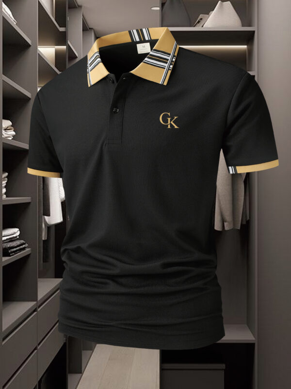 Men's Outdoor Golf T-shirt with A067GK Print, Simple and Fashionable Shirt, Hot Selling Business Casual, Breathable Short Sleeve Turned Collar Outfit
