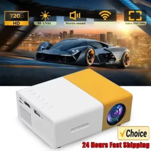 YG300 LED خارجي صغير HD 1080P جهاز عرض متنقل YG300 USB للأطفال جهاز عرض صغير محمول فائق الوضوح