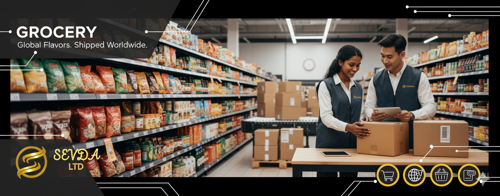 قسم البقالة الدولية