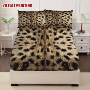 أناقة الفهد: طقم الملاءات الفاخر لراحة لا مثيل لها