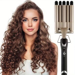 تموجات ساحرة تدوم: مكواة الشعر الثلاثية لجمالكِ المتجدد!