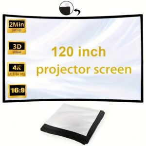 انغمس في عالم السينما: شاشة عرض 4K ثلاثية الأبعاد 120 بوصة!