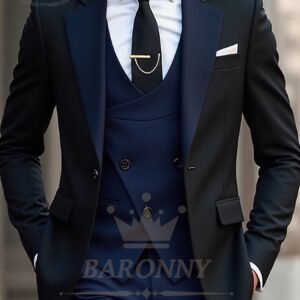 أناقة متكاملة: بدلة رجالية 3 قطع لمظهر لا يُنسى