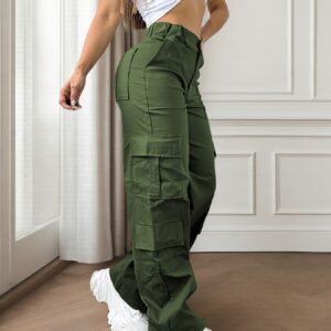 بنطلون كارغو نسائي زيتي: أناقة عصرية، راحة يومية وجيوب لا غنى عنها