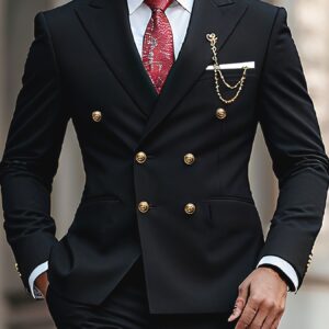 إطلالة متكاملة: بدلة رجالية فاخرة لتميز لا يُنسى