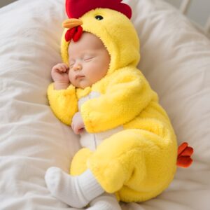 الكتكوت الأصفر الصغير: دفء وسحر لا يقاوم لطفلتكِ!