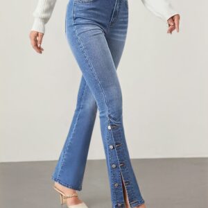 جينز نسائي بخصر عالٍ وقصة واسعة - أناقة خالدة وراحة عصرية