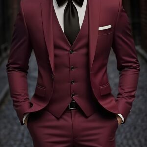 بدلة الرجل الفاخرة ثلاث قطع: أناقة لا تعرف حدود المقاسات