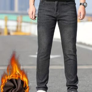 دفء الشتاء بلمسة أناقة عصرية: جينز الدنيم المبطن.