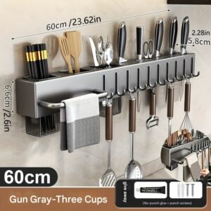 منظم المطبخ الذكي: فخامة، ترتيب، وحلول بدون حفر!