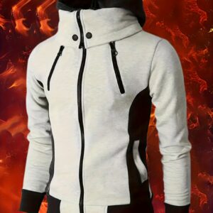جاكيت هودي رجالي بتصميم ريترو: أناقة عصرية براحة لا تضاهى!