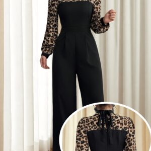 جمبسوت أنيق بطبعة النمر: الراحة والأناقة لكل امرأة عصرية