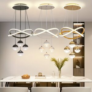 تألق وراحة: مروحة سقف الإضاءة الذهبية العصرية