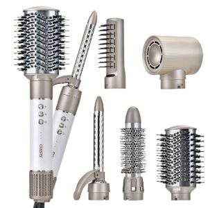 تصفيف احترافي بلمسة زر: جهاز الشعر المتكامل 5 في 1 فائق السرعة!