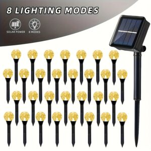 إضاءة كريستال شمسية ذكية: سحر يتألق في حديقتك كل ليلة!