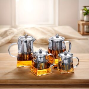 إبريق الشاي الفاخر: نقاء زجاجي، سحر شرقي