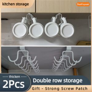 وداعاً للفوضى، أهلاً بالأناقة: حامل الأكواب المزدوج لمطبخك!