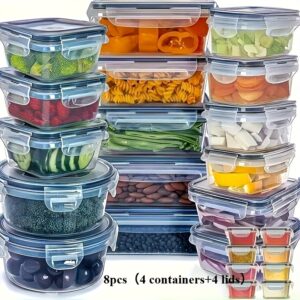 وداعاً للفوضى! مجموعة حافظات الطعام المثالية 8 قطع