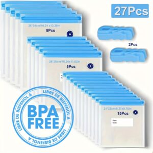 حافظ على طعامك طازجًا لأطول فترة: مجموعة أكياس التفريغ الهوائي الذكية!